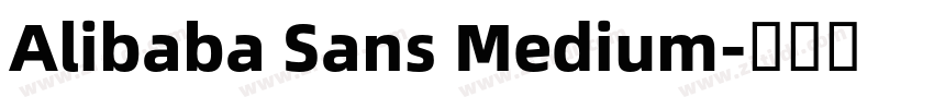 Alibaba Sans Medium字体转换